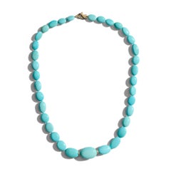 Robinsons Eggs Blue Sleeping Beauty Turquoise & Diamonds Necklace