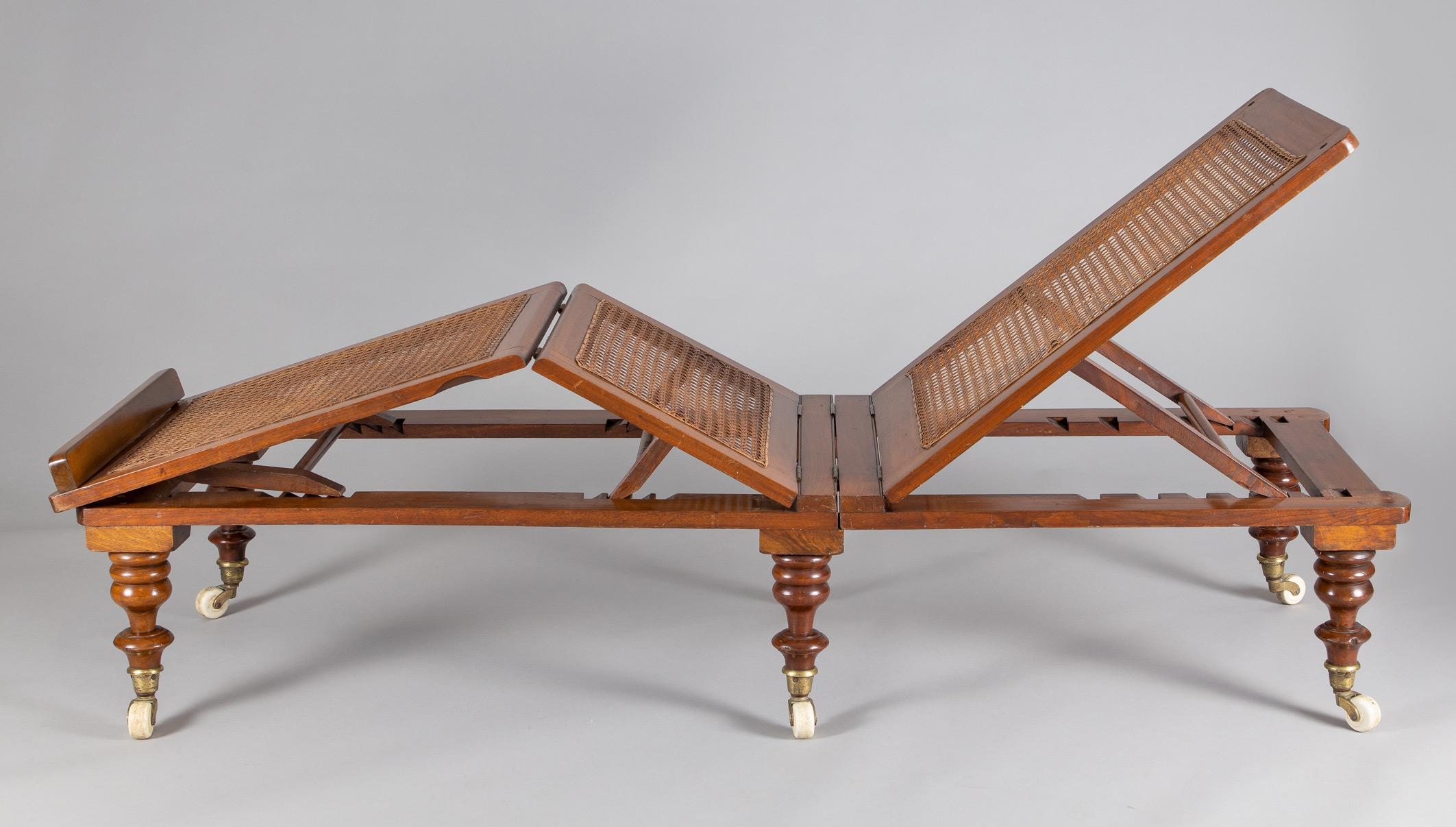 Late 19th Century Robinsons of Ilkey Folding Campaign Daybed For Sale