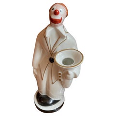 Robj Figura de porcelana Art Déco "Payaso", Francia años 20