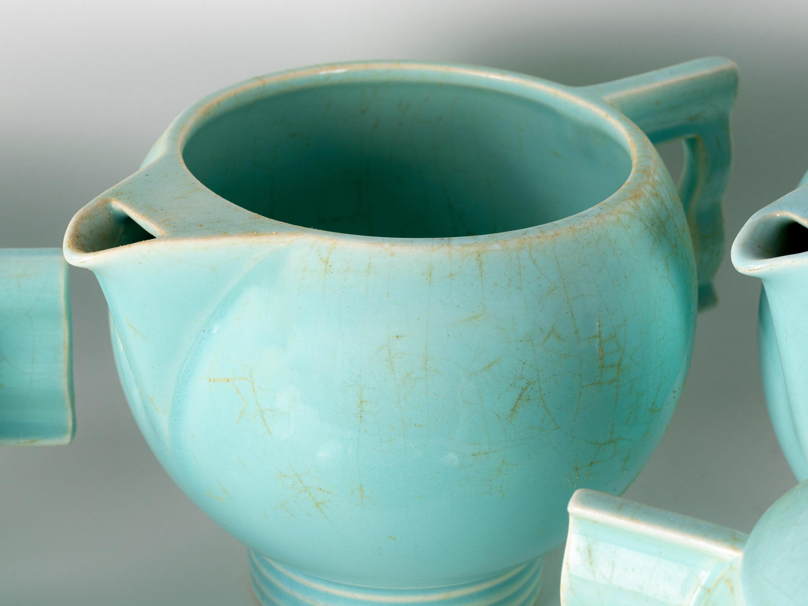 Robj Glazed Earthenware Tea Set, Art Deco, 20th Century im Angebot 2