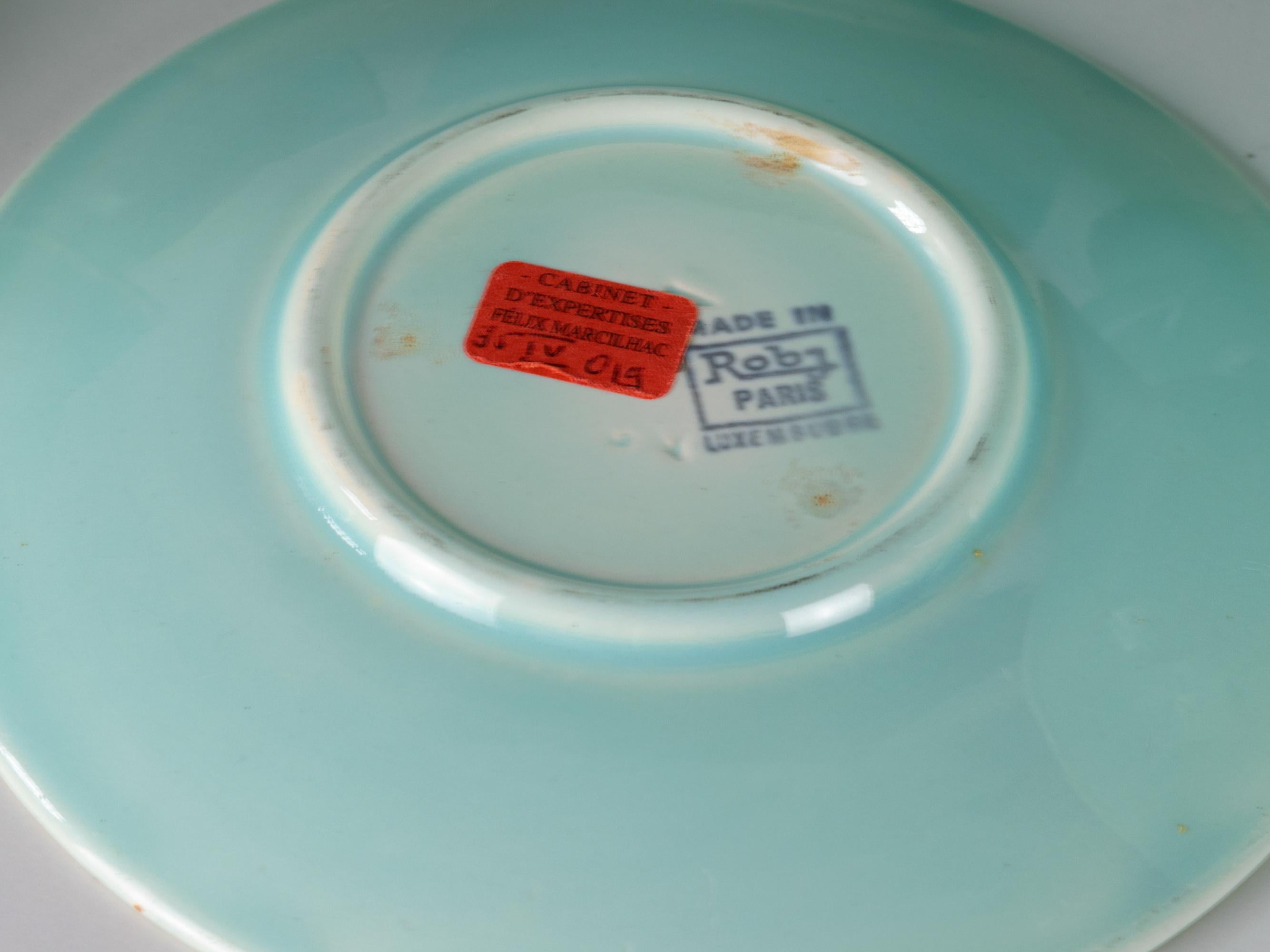 Robj Glazed Earthenware Tea Set, Art Deco For Sale 2