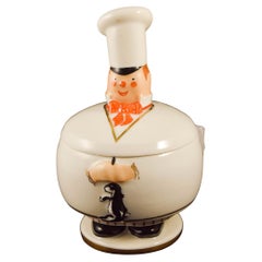 Robj Paris Village Counsel porcelain Jar and cover Le Cuisinier
