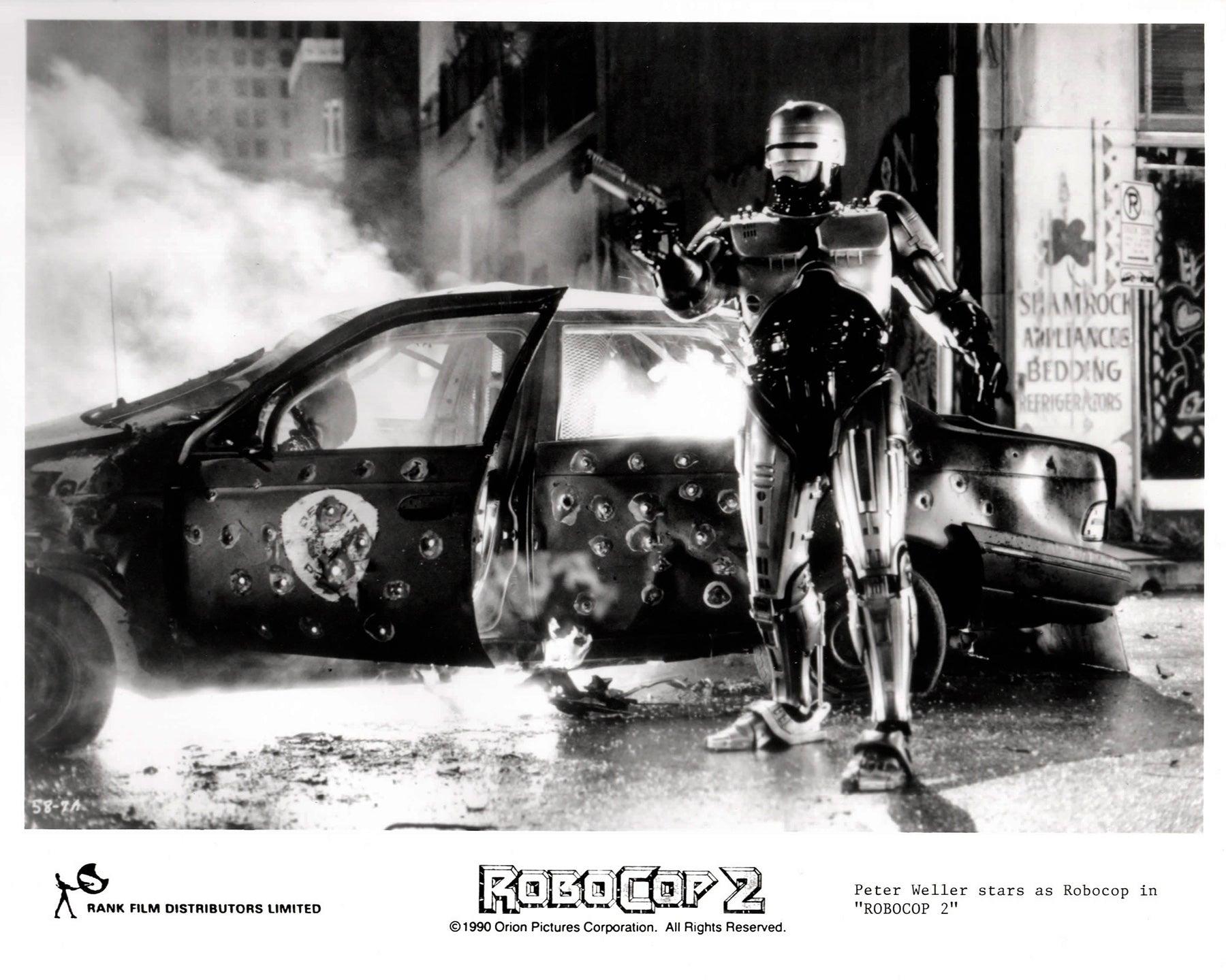 Papier Robocop 2 1990 Publicity Film Movie Press Still Framed en vente