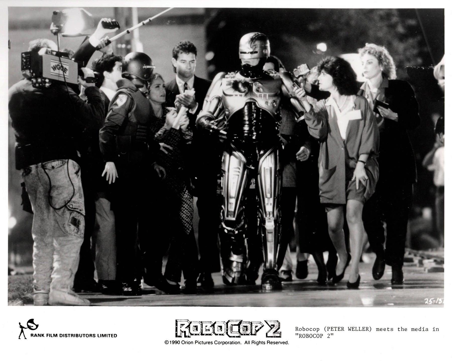 Papier Robocop 2 1990 Publicity Film Movie Press Still Framed en vente