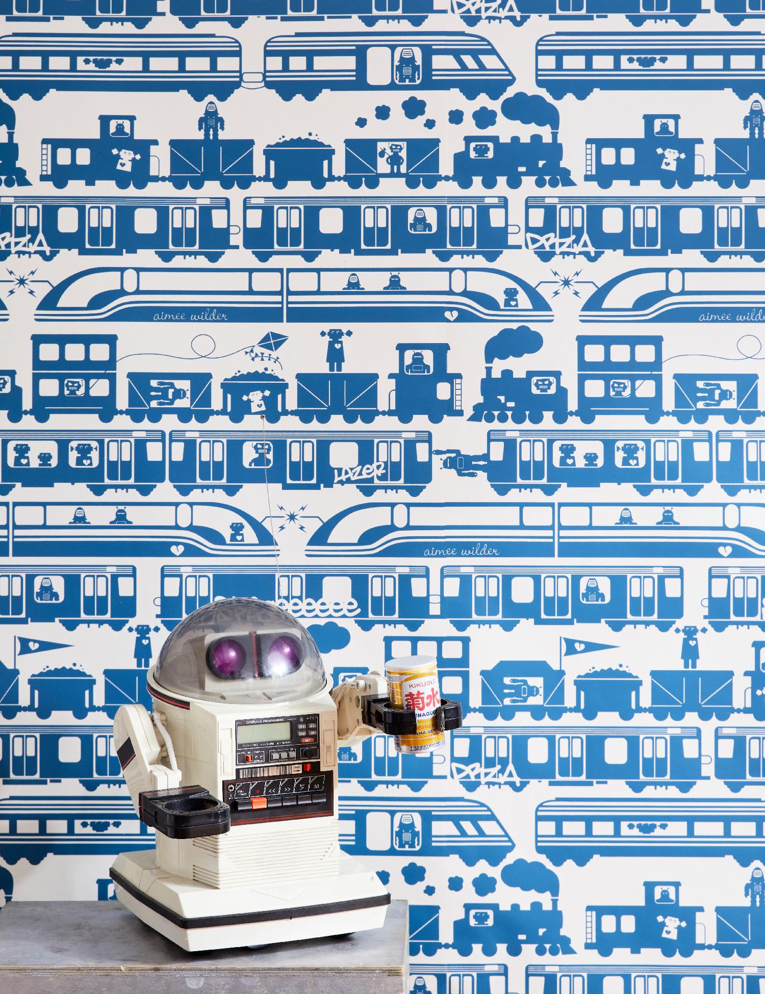 This adorable children's pattern by Aimée was inspired by trains from around the world, and incorporate her beloved robot characters!
 
Samples are available for $18 including US shipping, please message us to purchase.

Printing: Digital pigment