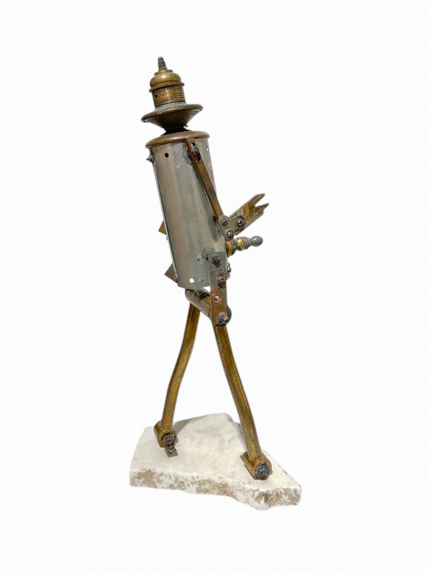 Robot 1, Found Object Sculpture With Iconic Children's Toy Parts For Sale 1