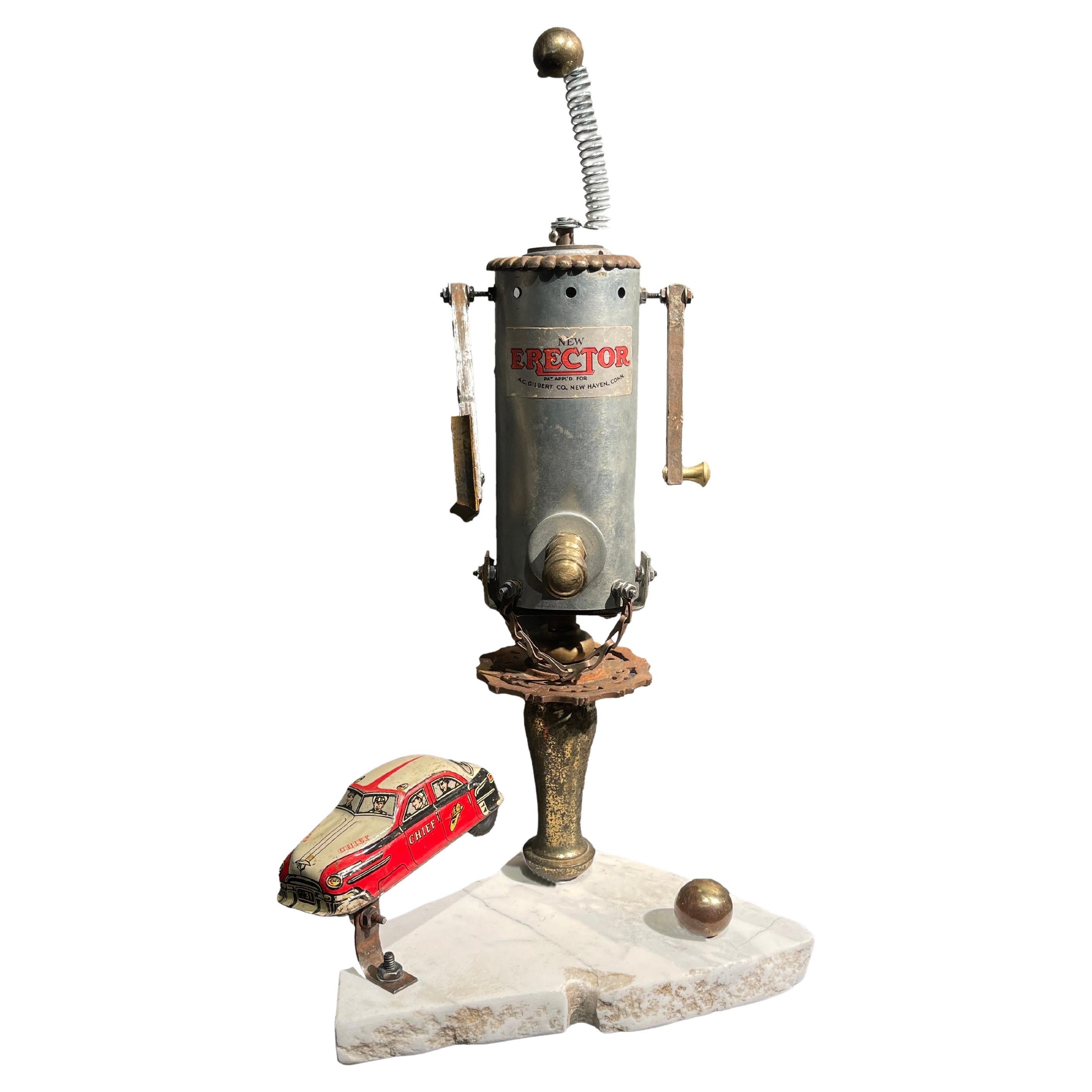Robot 2, Found Object Sculpture With Iconic Children's Toy Parts