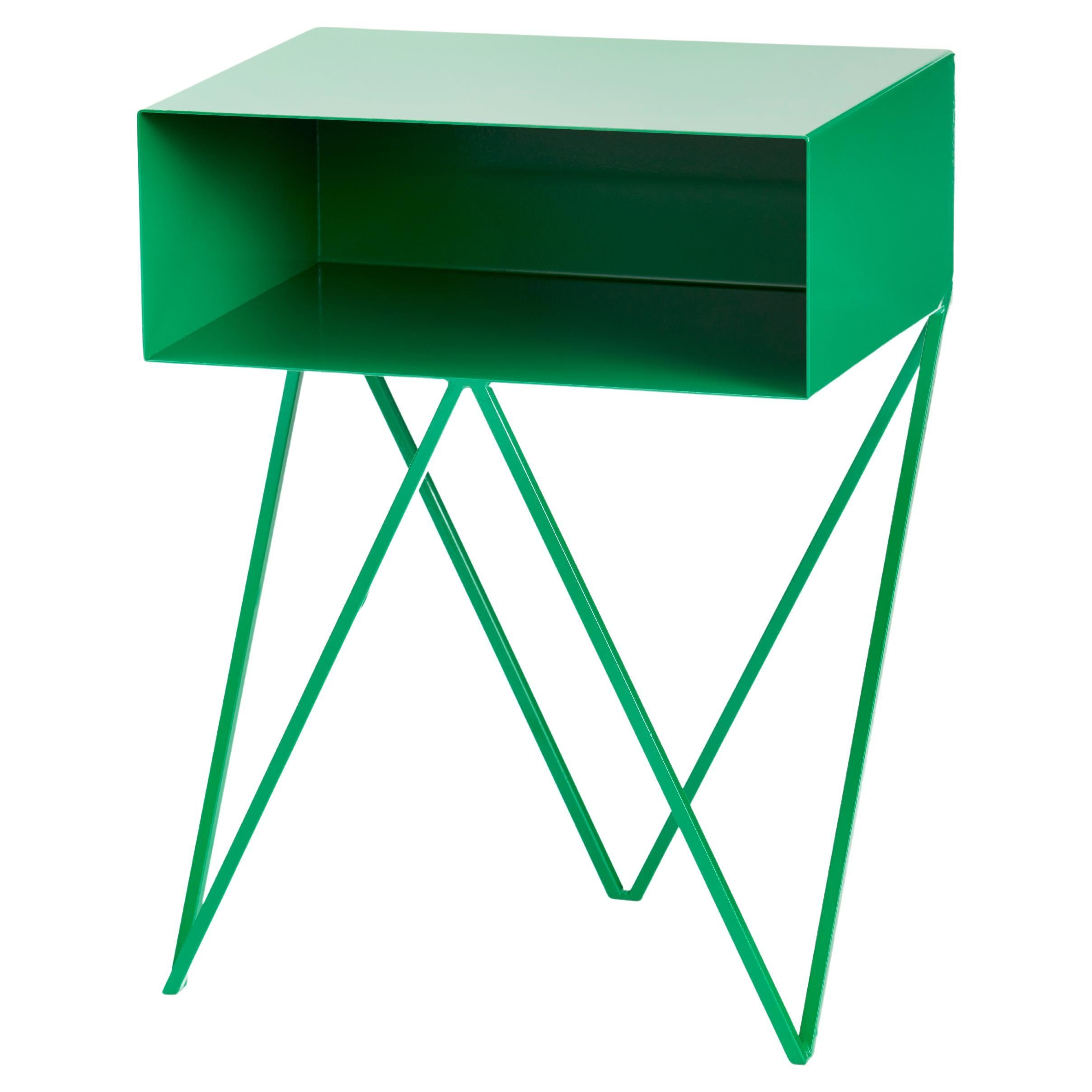 Table d'appoint / Table de nuit verte Robot