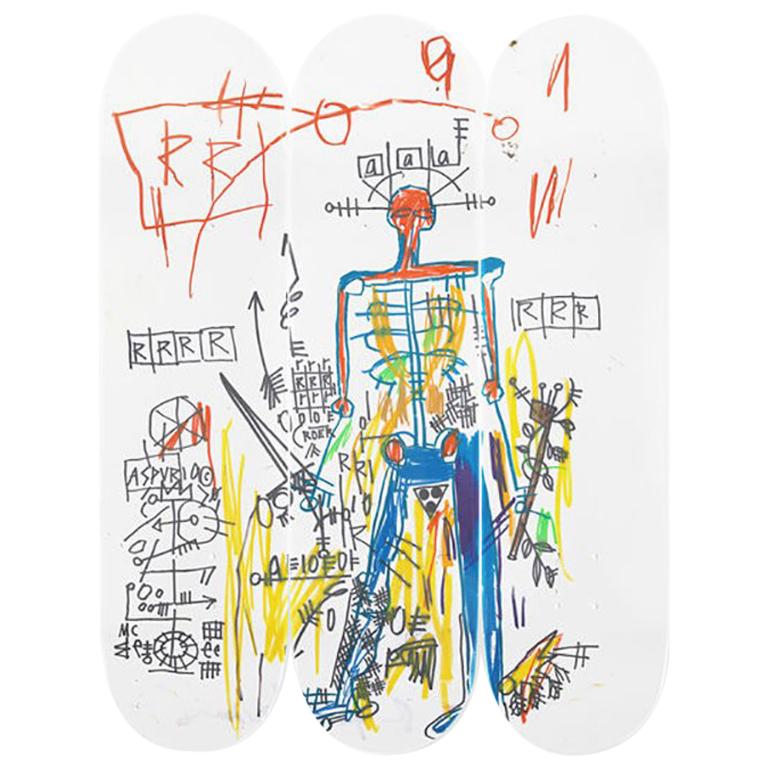 Roboter-Skateboard-Decken nach Jean-Michel Basquiat