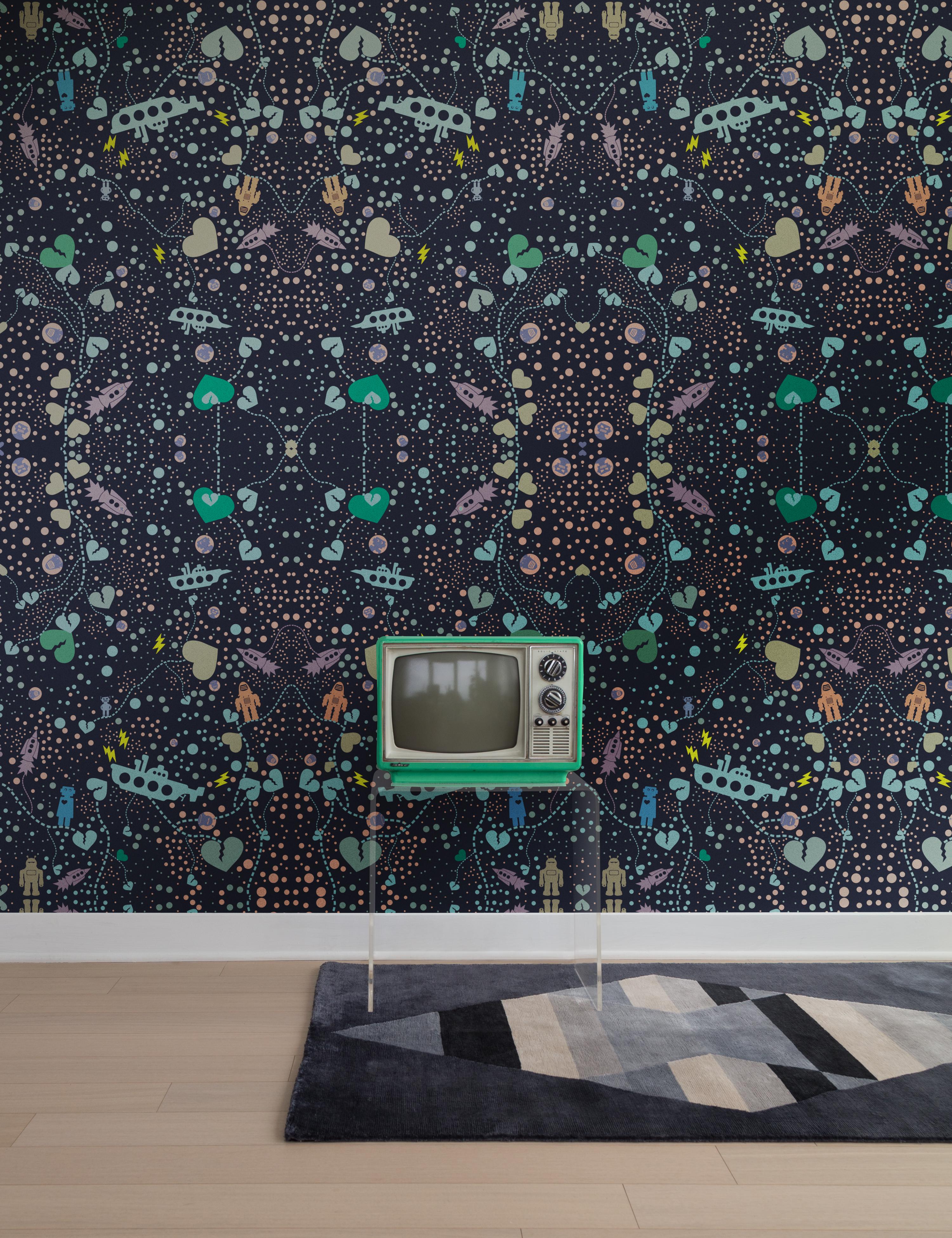 This is a pattern made with iconic characters and symbols from best selling Aimée Wilder patterns.

Note: This product is sold by the square foot.

Width: Print area 52 inches (132.1 cm)
Length: Sold by the square foot (30.48 cm2)
Design match: