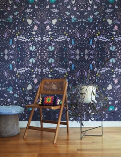 Robot Universe Metallic Type II Wallpaper in Orion (SAMPLE)