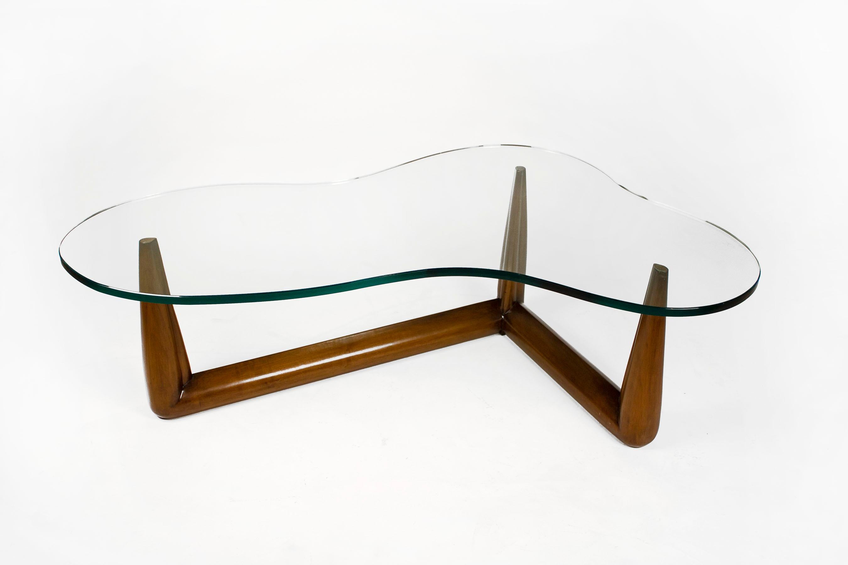 Mid-Century Modern Robsjohn-Gibbings Biomorphic Cocktail Table w Interesting Anecdote of Noguchi For Sale