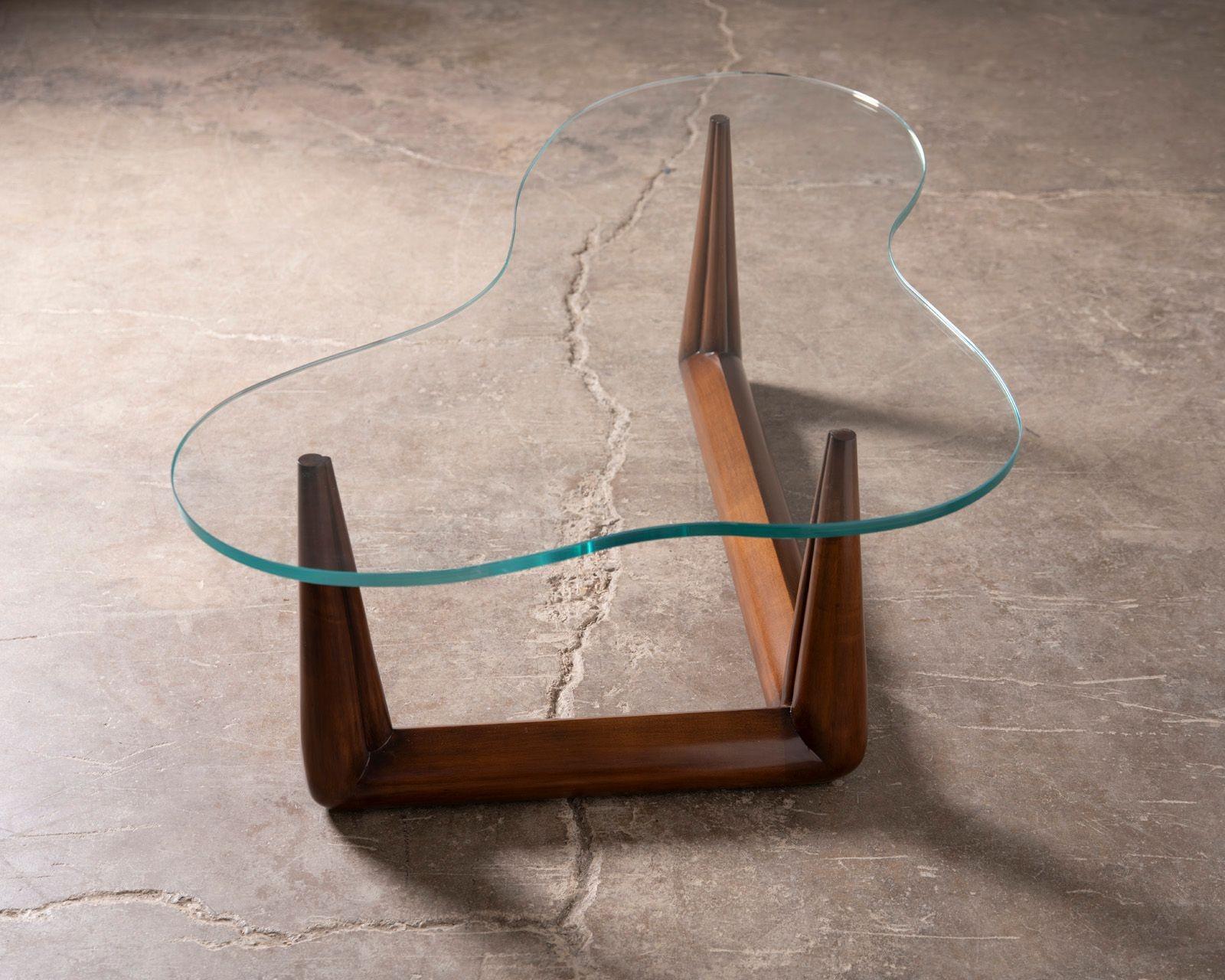 Mid-20th Century Robsjohn-Gibbings Biomorphic Cocktail Table w Interesting Anecdote of Noguchi For Sale