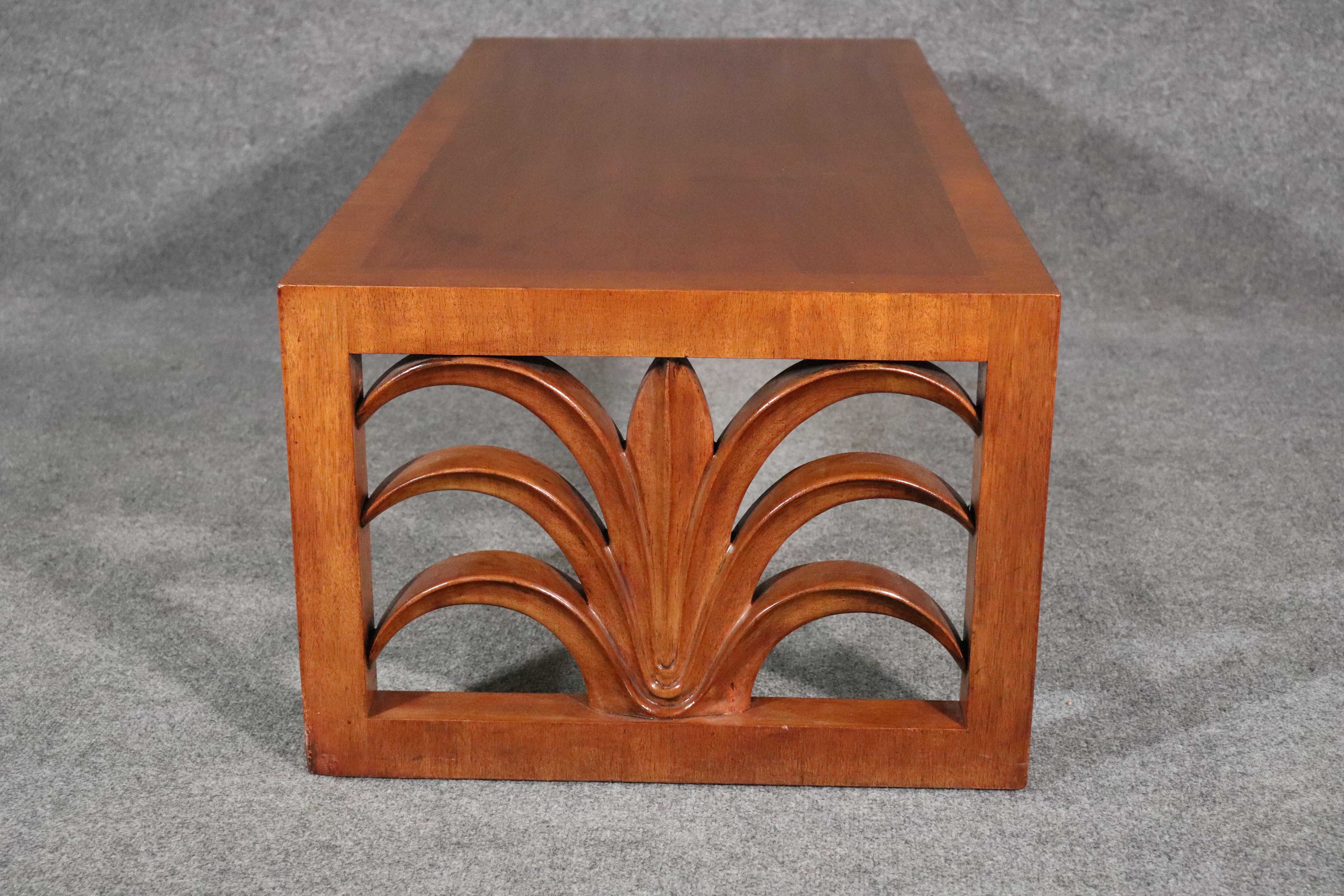 Mid-Century Modern Robsjohn Gibbings designed Palm Leaf Table For Sale