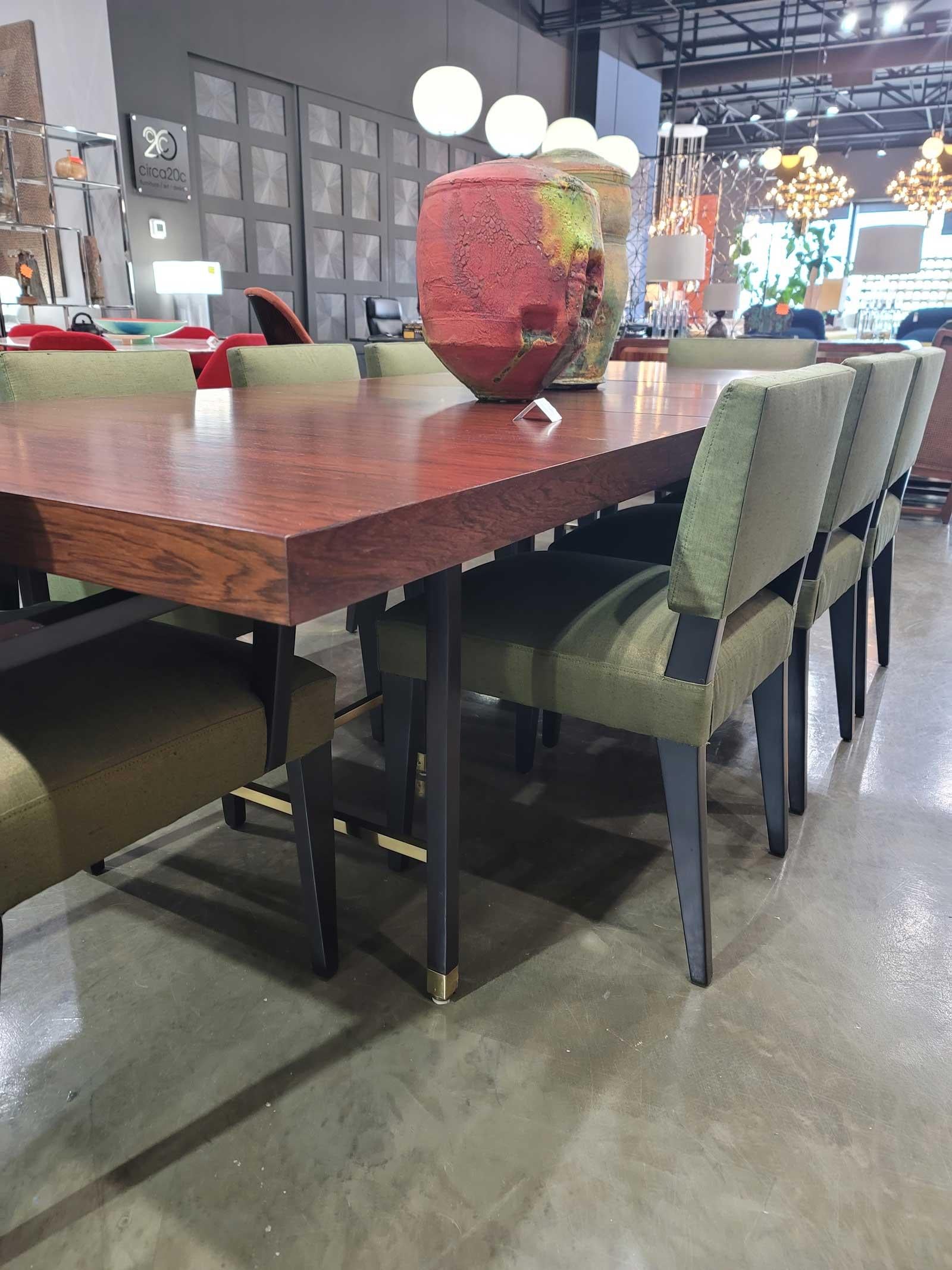 Robsjohn-Gibbings Dining Chairs in Donghia Upholstery For Sale 7