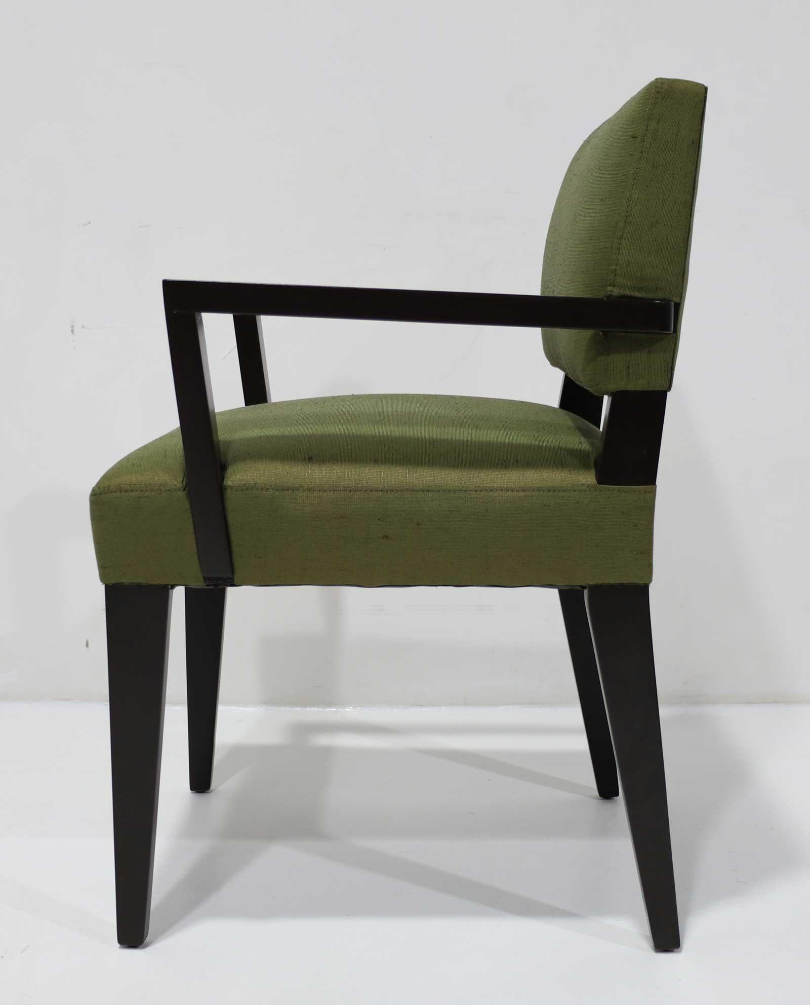 Robsjohn-Gibbings Dining Chairs in Donghia Upholstery For Sale 1