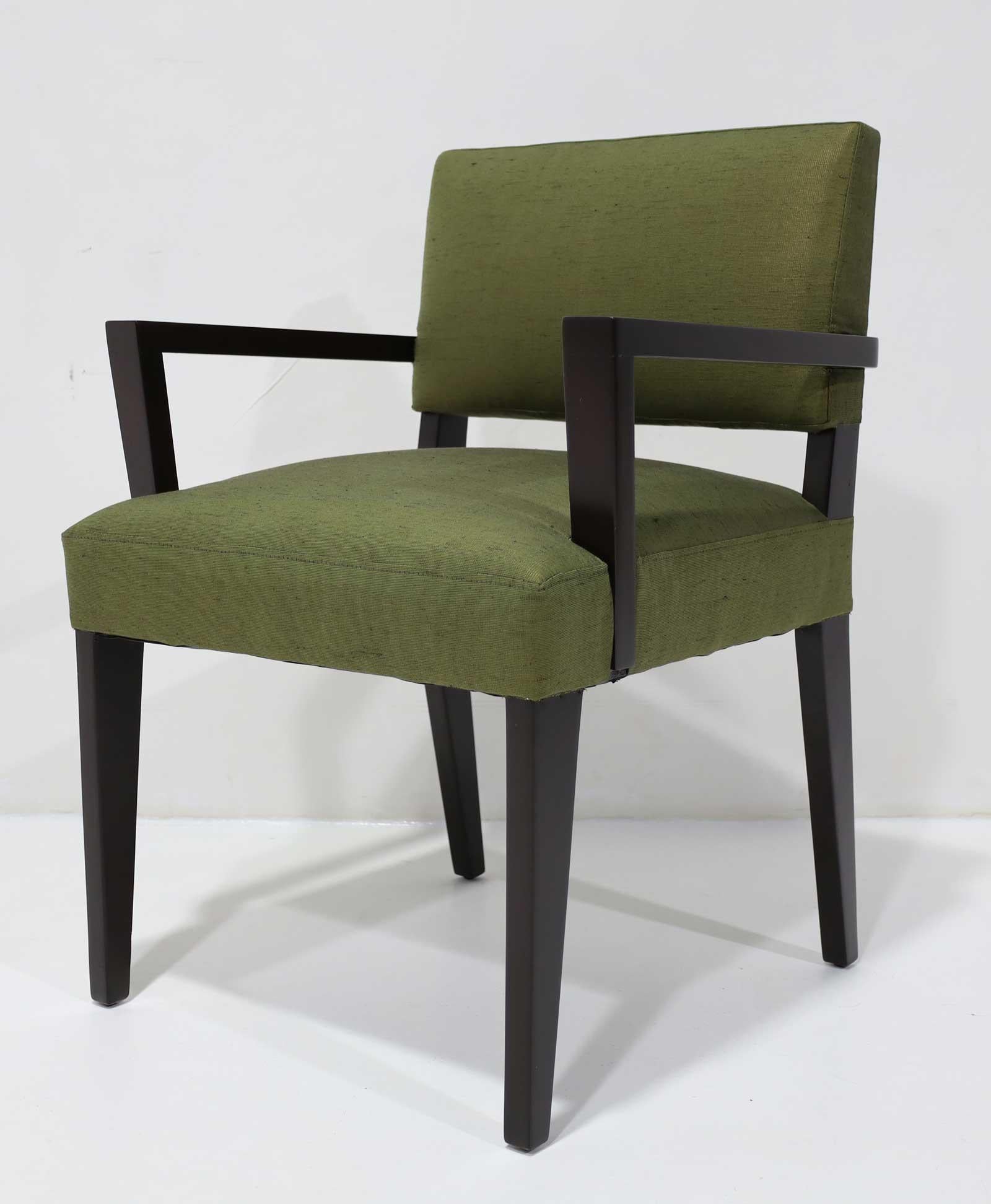 Robsjohn-Gibbings Dining Chairs in Donghia Upholstery For Sale 2