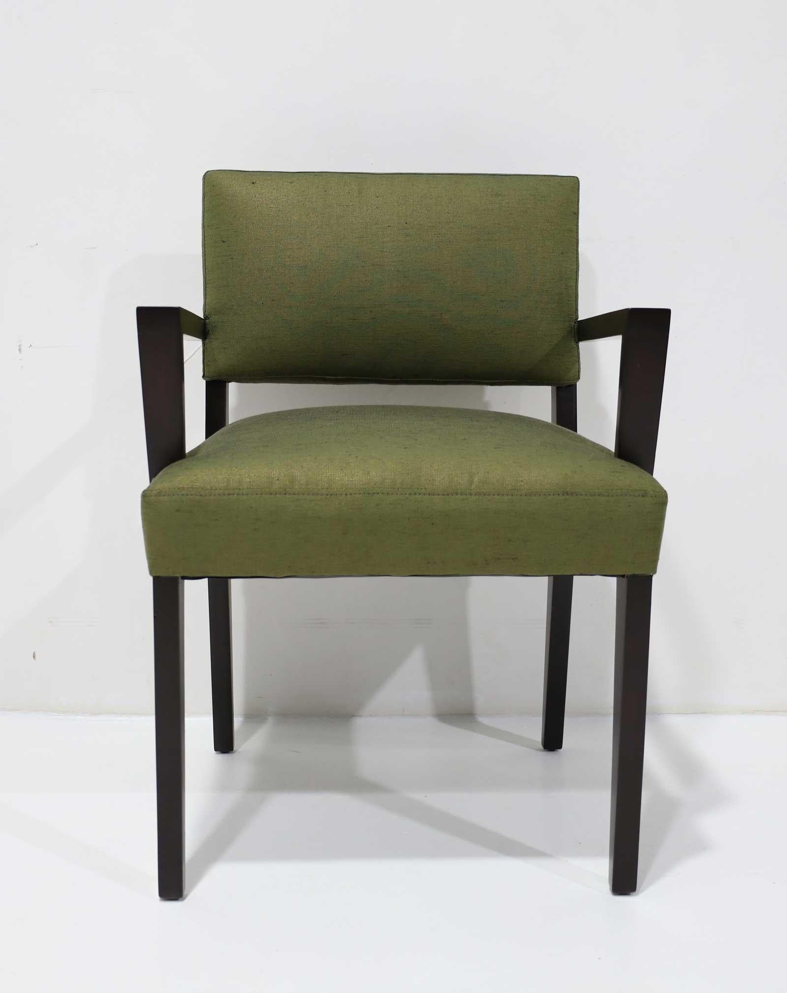 Robsjohn-Gibbings Dining Chairs in Donghia Upholstery For Sale 3