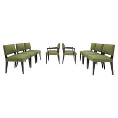 Sillas de comedor Robsjohn-Gibbings en tapicería Donghia