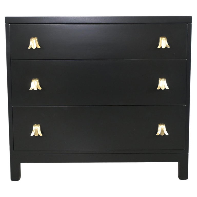 Robsjohn Gibbings for Black Lacquered MidCentury Modern Dresser For Sale at 1stDibs