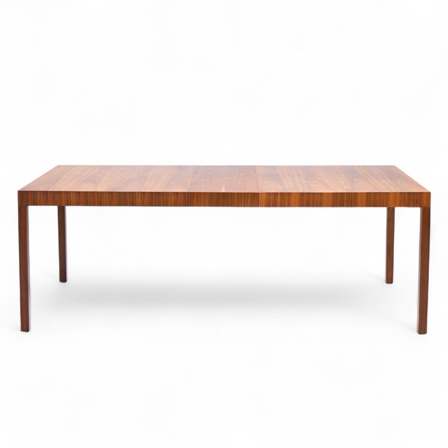 Robsjohn Gibbings for Widdicomb Constellation Walnut Dining Table with 2 Leaves For Sale 5