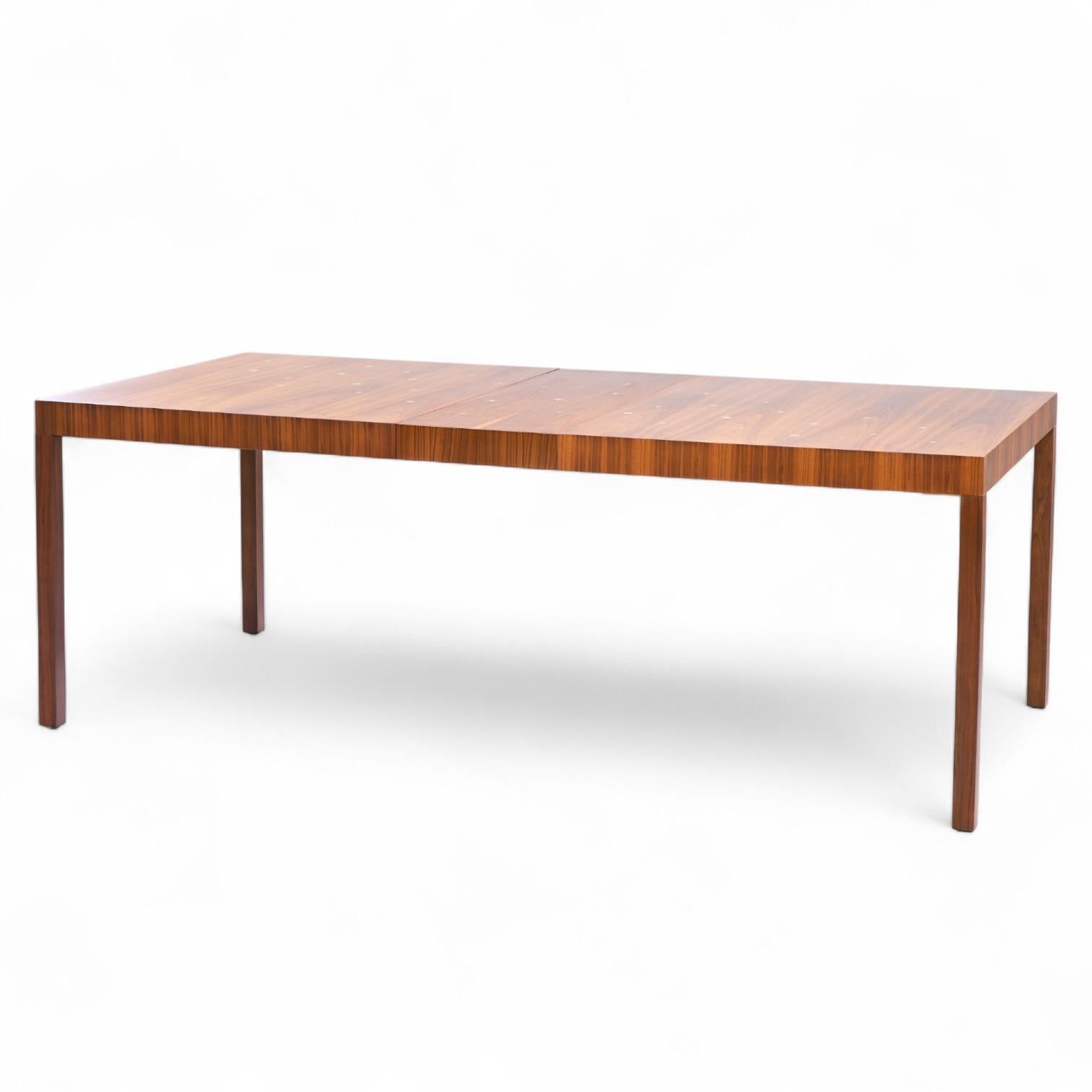 Robsjohn Gibbings for Widdicomb Constellation Walnut Dining Table with 2 Leaves For Sale 6