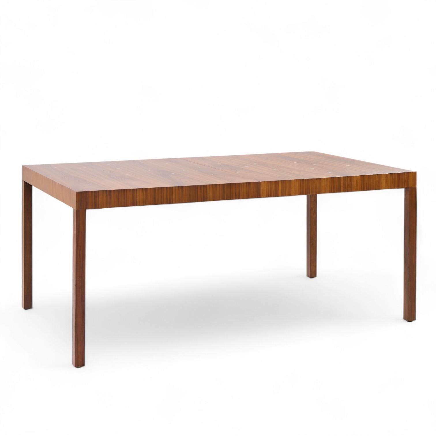 20th Century Robsjohn Gibbings for Widdicomb Constellation Walnut Dining Table with 2 Leaves For Sale