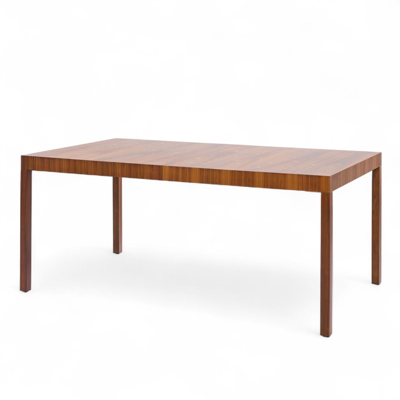 Robsjohn Gibbings for Widdicomb Constellation Walnut Dining Table with 2 Leaves For Sale 2
