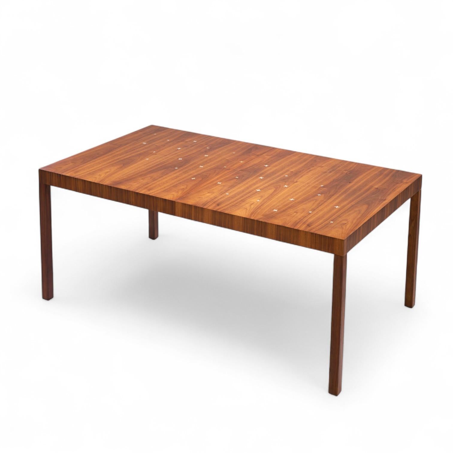 Robsjohn Gibbings for Widdicomb Constellation Walnut Dining Table with 2 Leaves For Sale 3