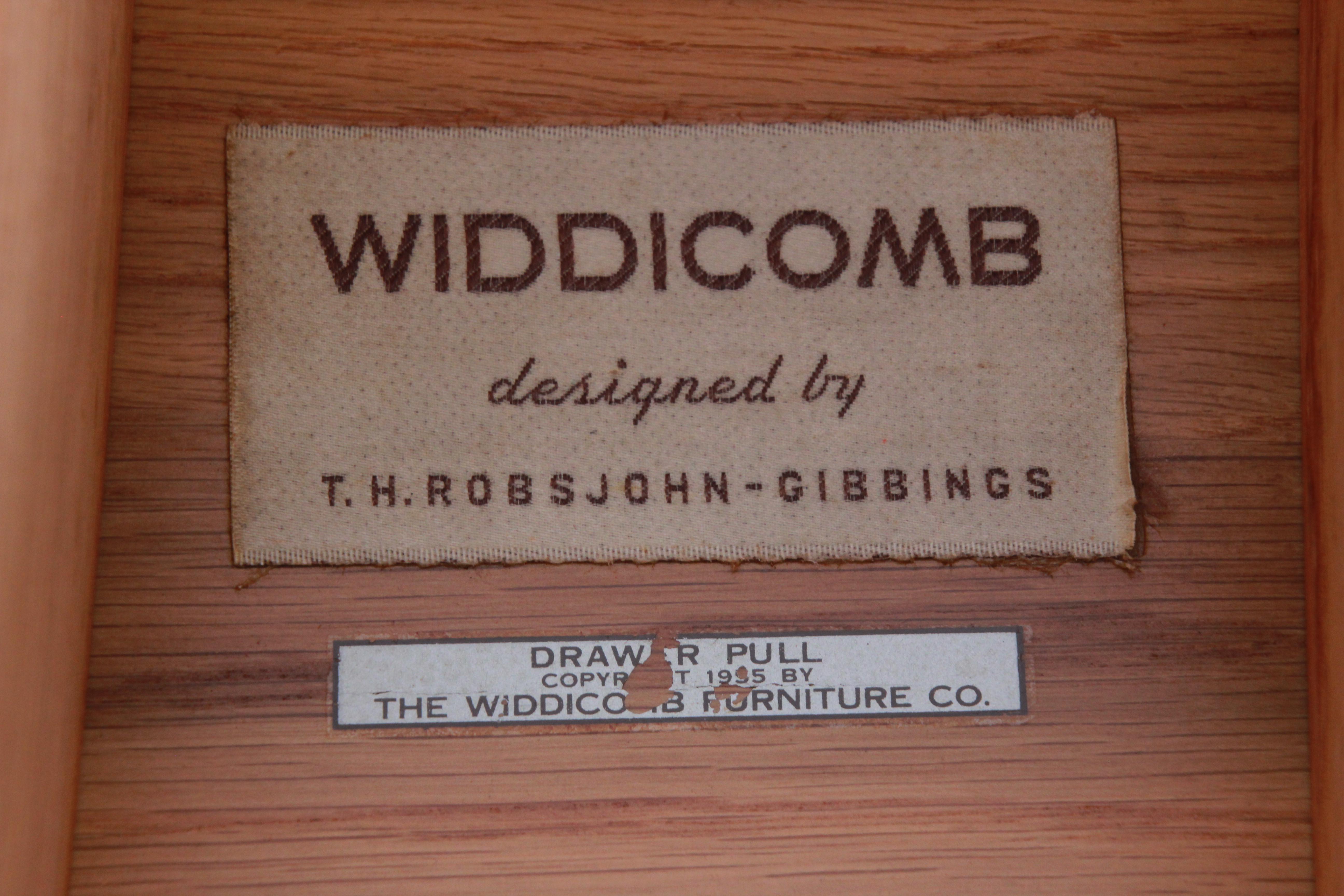 Robsjohn-Gibbings for Widdicomb Double Dresser With 24K Gold-Plated Drawer Pulls 5
