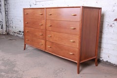 Robsjohn-Gibbings for Widdicomb Double Dresser With 24K Gold-Plated Drawer Pulls
