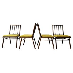 Robsjohn Gibbings für Widdicomb: Set aus vier ebonisierten Esszimmerstühlen, 1950