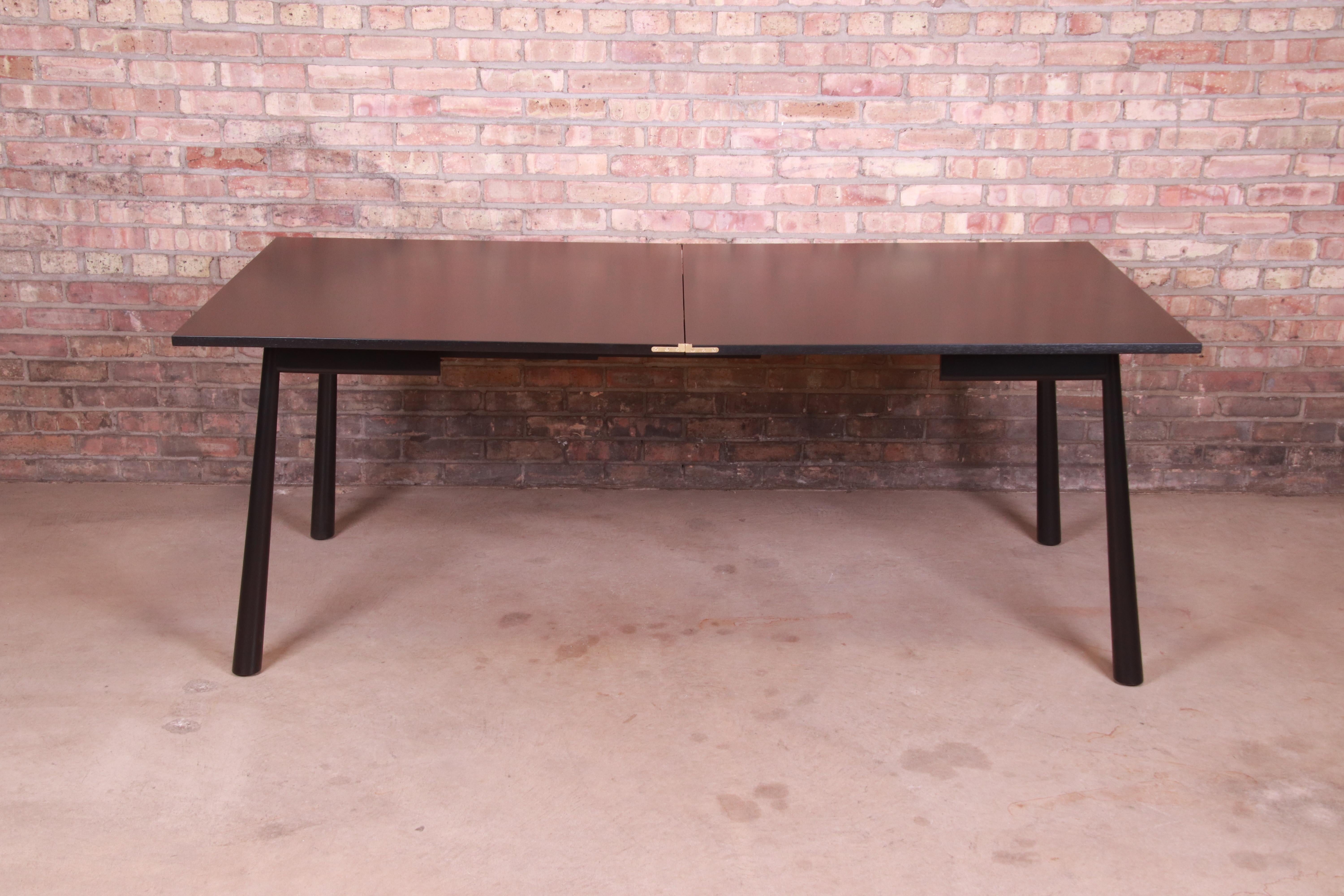 Mid-Century Modern Robsjohn-Gibbings for Widdicomb Flip Top Dining or Game Table, Newly Refinished For Sale