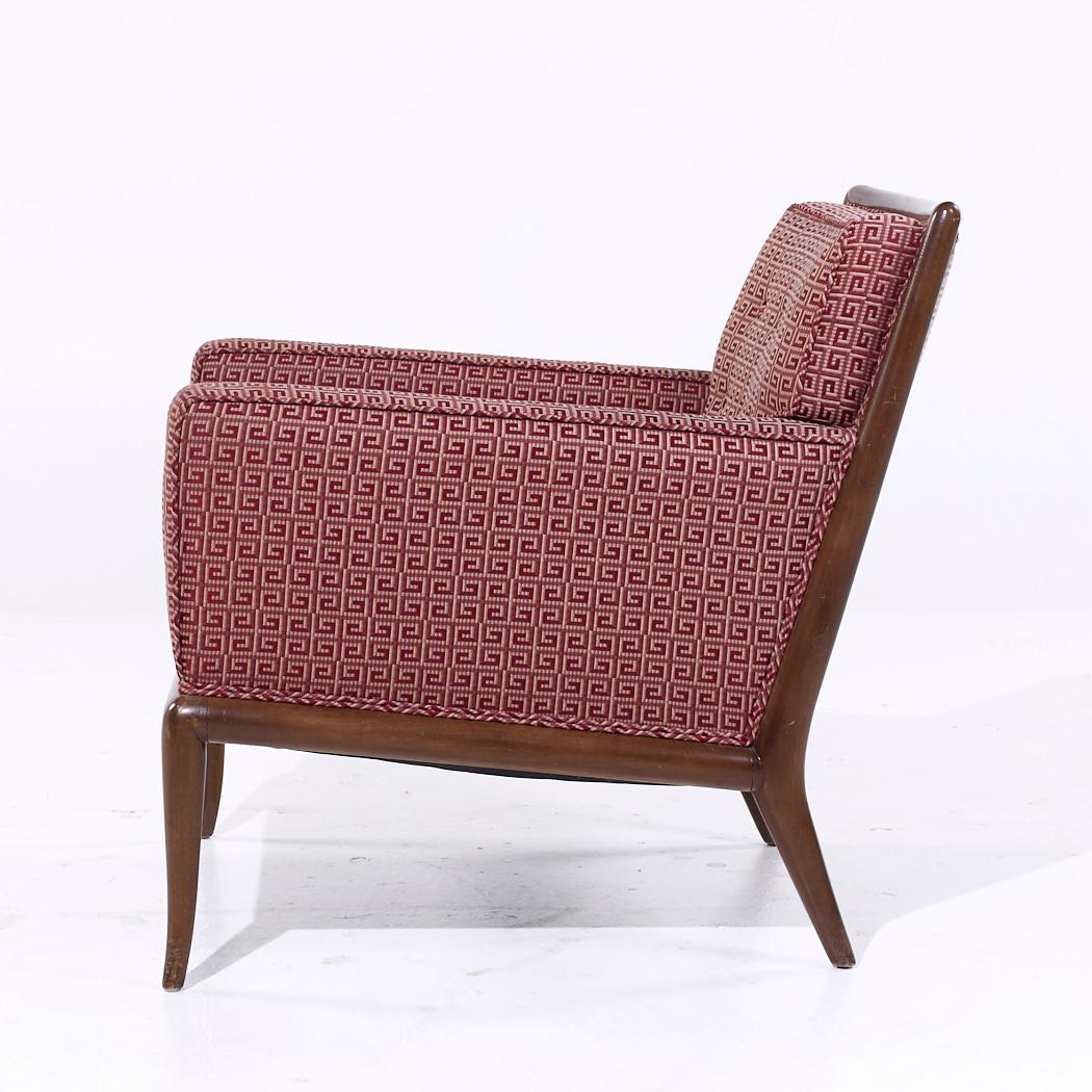 Robsjohn Gibbings for Widdicomb MCM Chaises longues à pieds de sabre en noyer - Paire en vente 4
