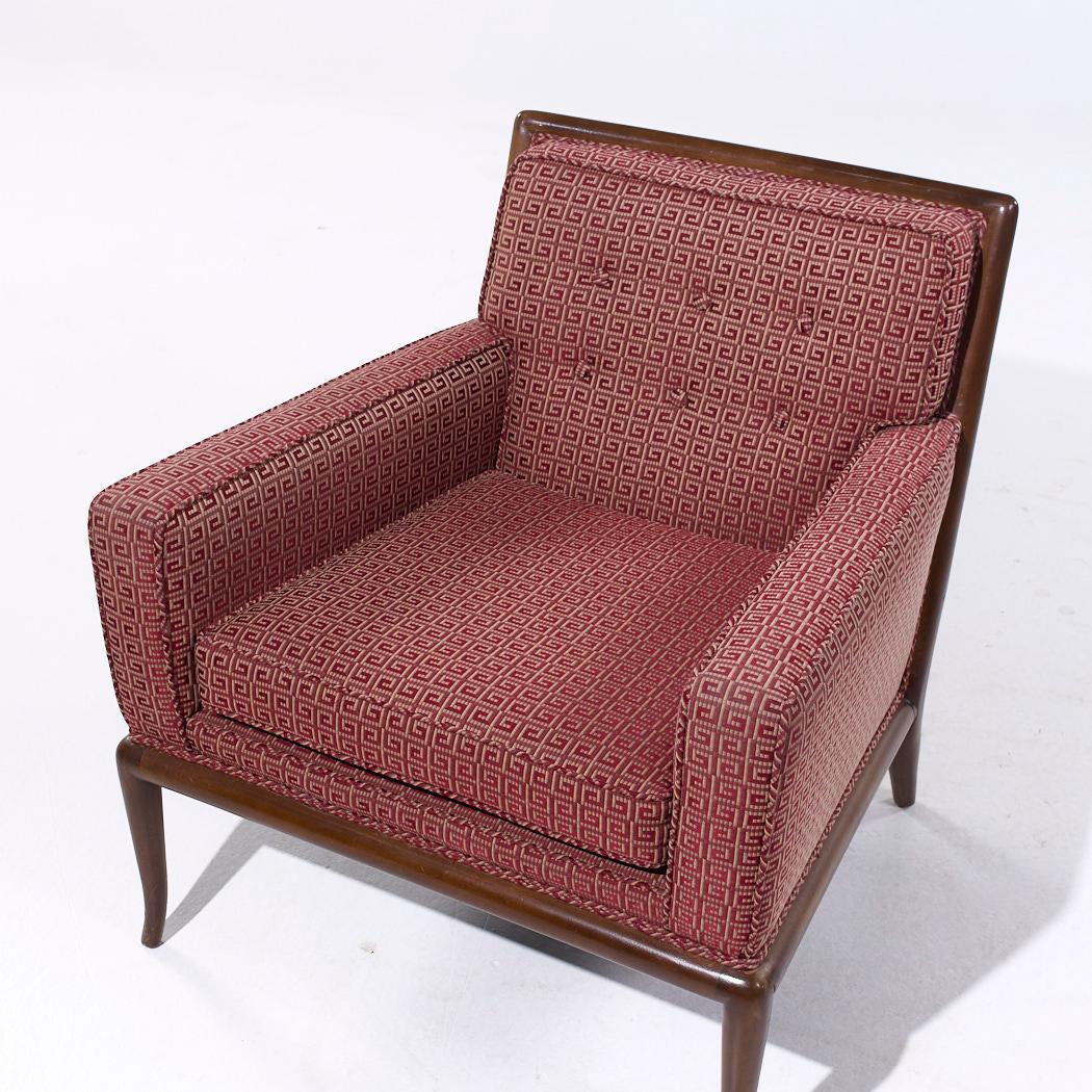 Robsjohn Gibbings for Widdicomb MCM Chaises longues à pieds de sabre en noyer - Paire en vente 5