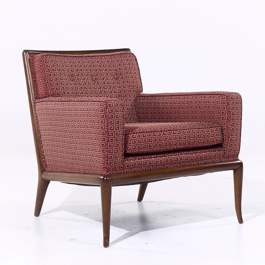 Américain Robsjohn Gibbings for Widdicomb MCM Chaises longues à pieds de sabre en noyer - Paire en vente