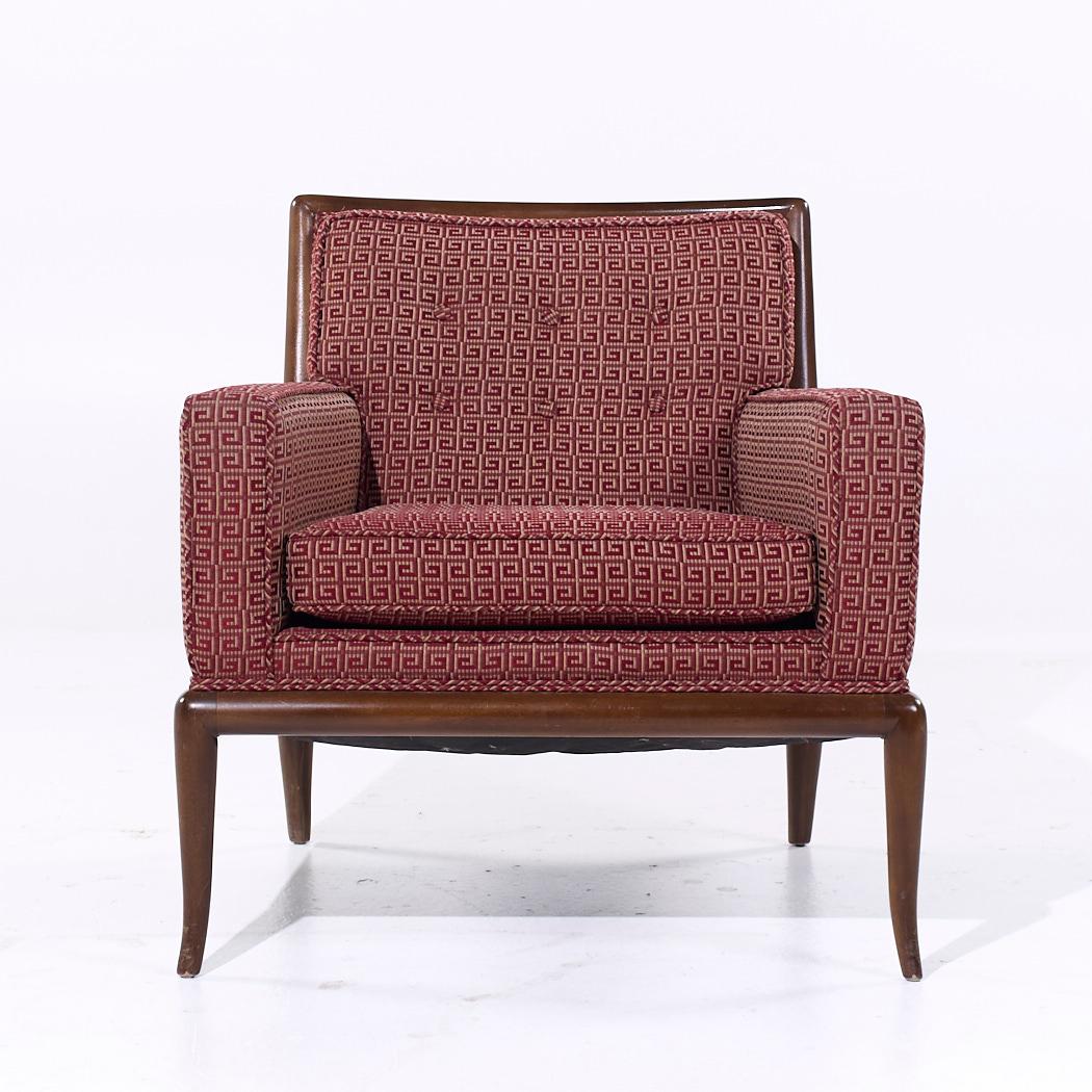 Robsjohn Gibbings for Widdicomb MCM Chaises longues à pieds de sabre en noyer - Paire Bon état - En vente à Countryside, IL