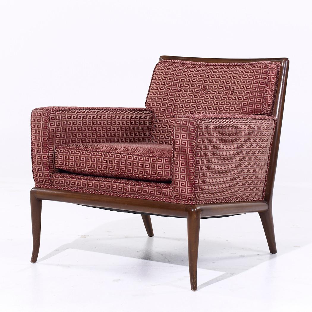 Fin du 20e siècle Robsjohn Gibbings for Widdicomb MCM Chaises longues à pieds de sabre en noyer - Paire en vente
