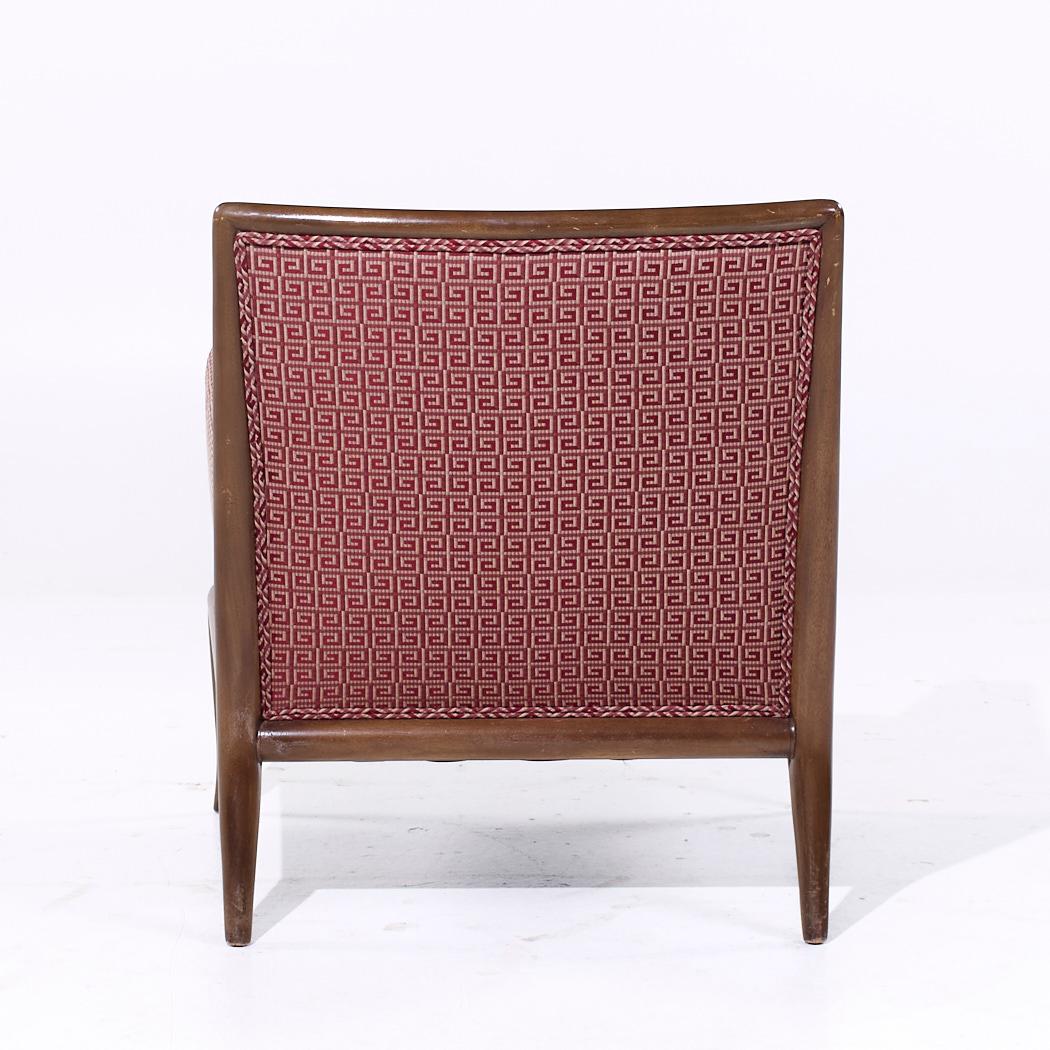 Robsjohn Gibbings for Widdicomb MCM Chaises longues à pieds de sabre en noyer - Paire en vente 1