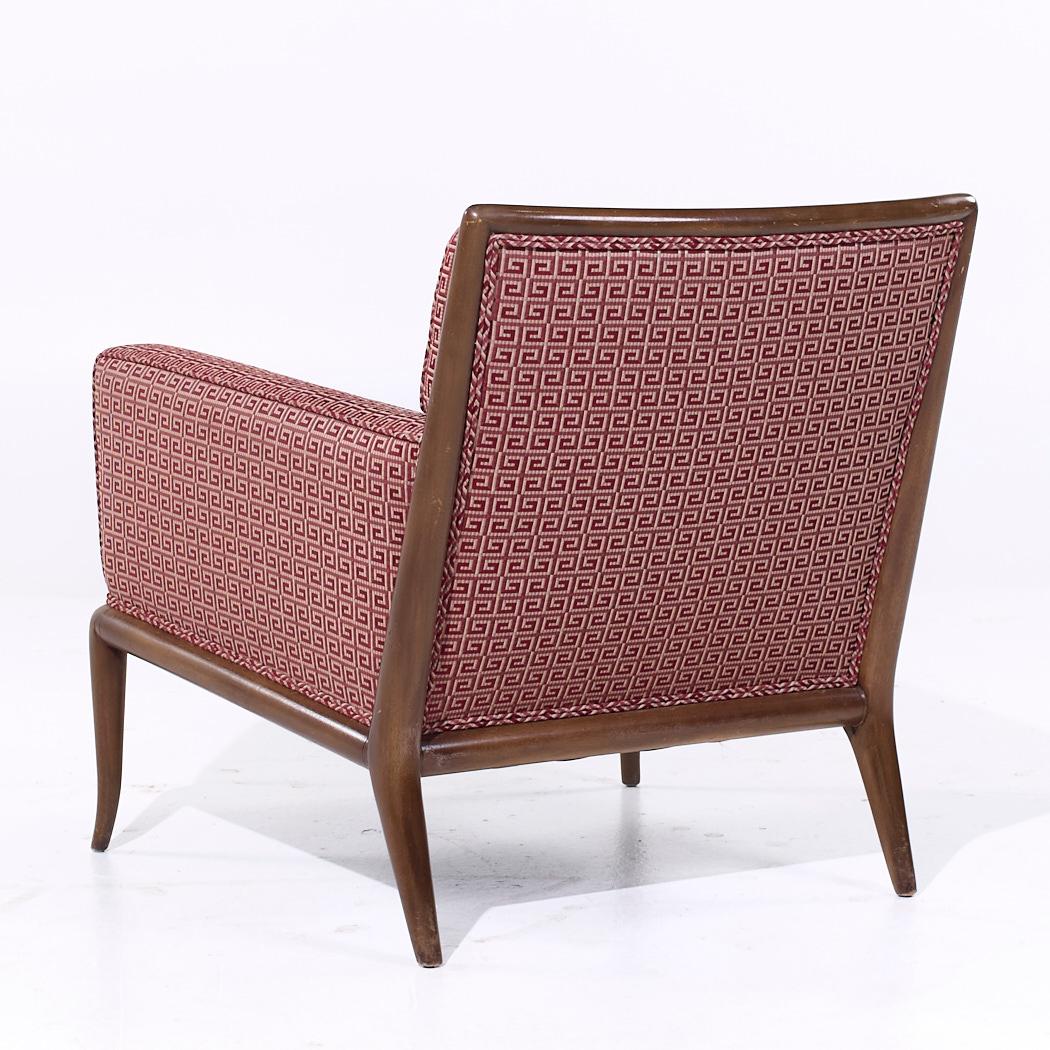 Robsjohn Gibbings for Widdicomb MCM Chaises longues à pieds de sabre en noyer - Paire en vente 2