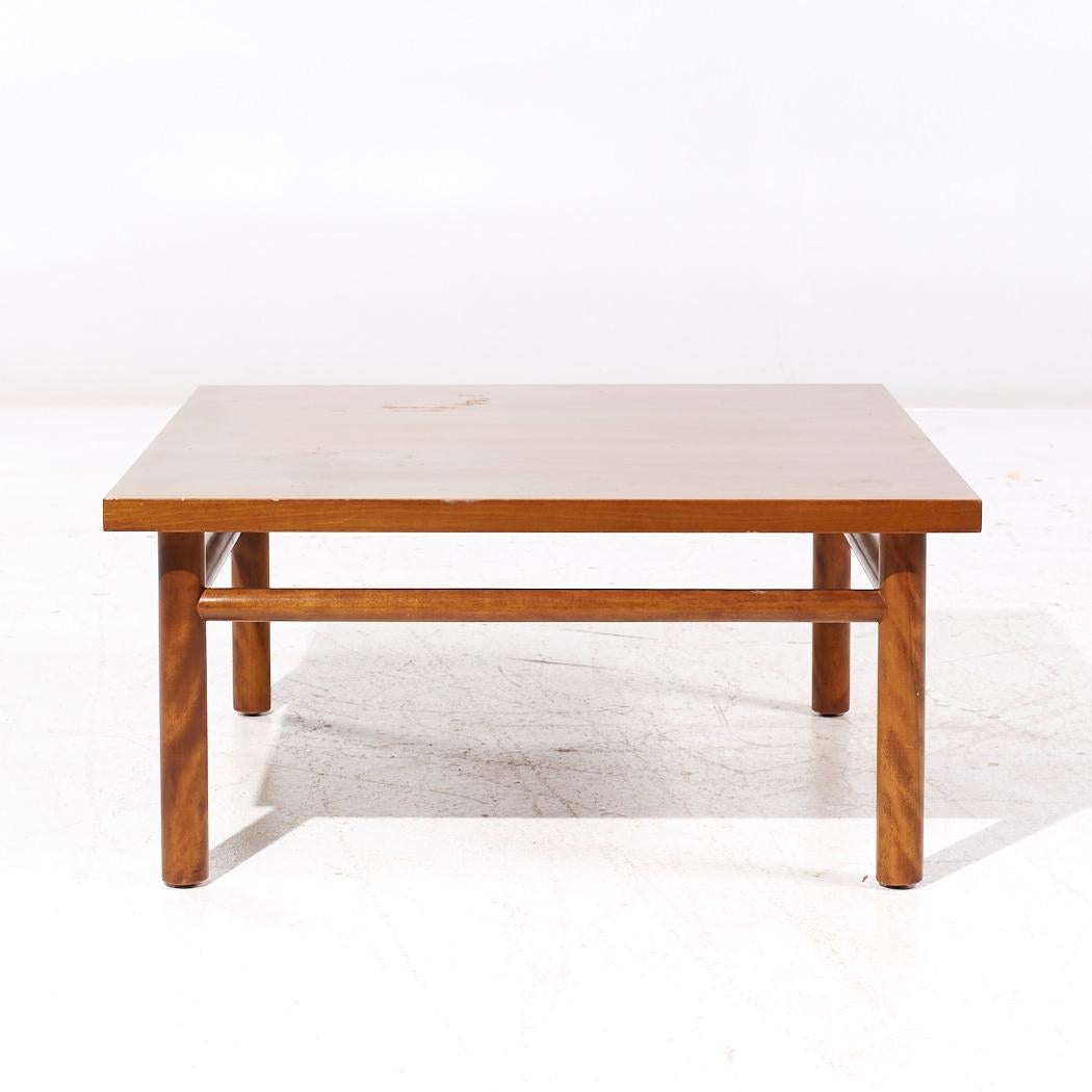 Acajou Robsjohn Gibbings for Widdicomb Mid Century Bleached Mahogany Coffee Table (table basse en acajou blanchi) en vente