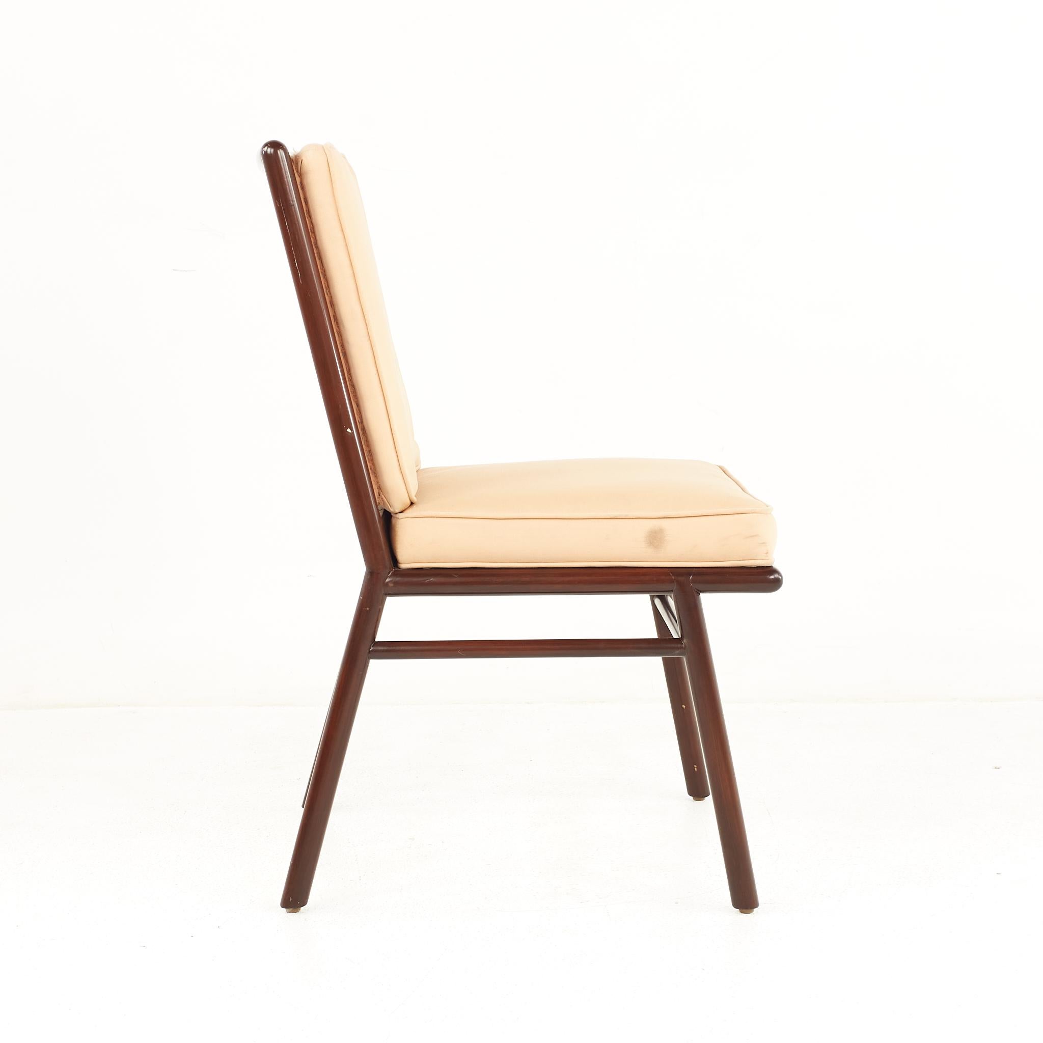 Upholstery Robsjohn Gibbings for Widdicomb Mid Century Dining Chairs, Set of 10