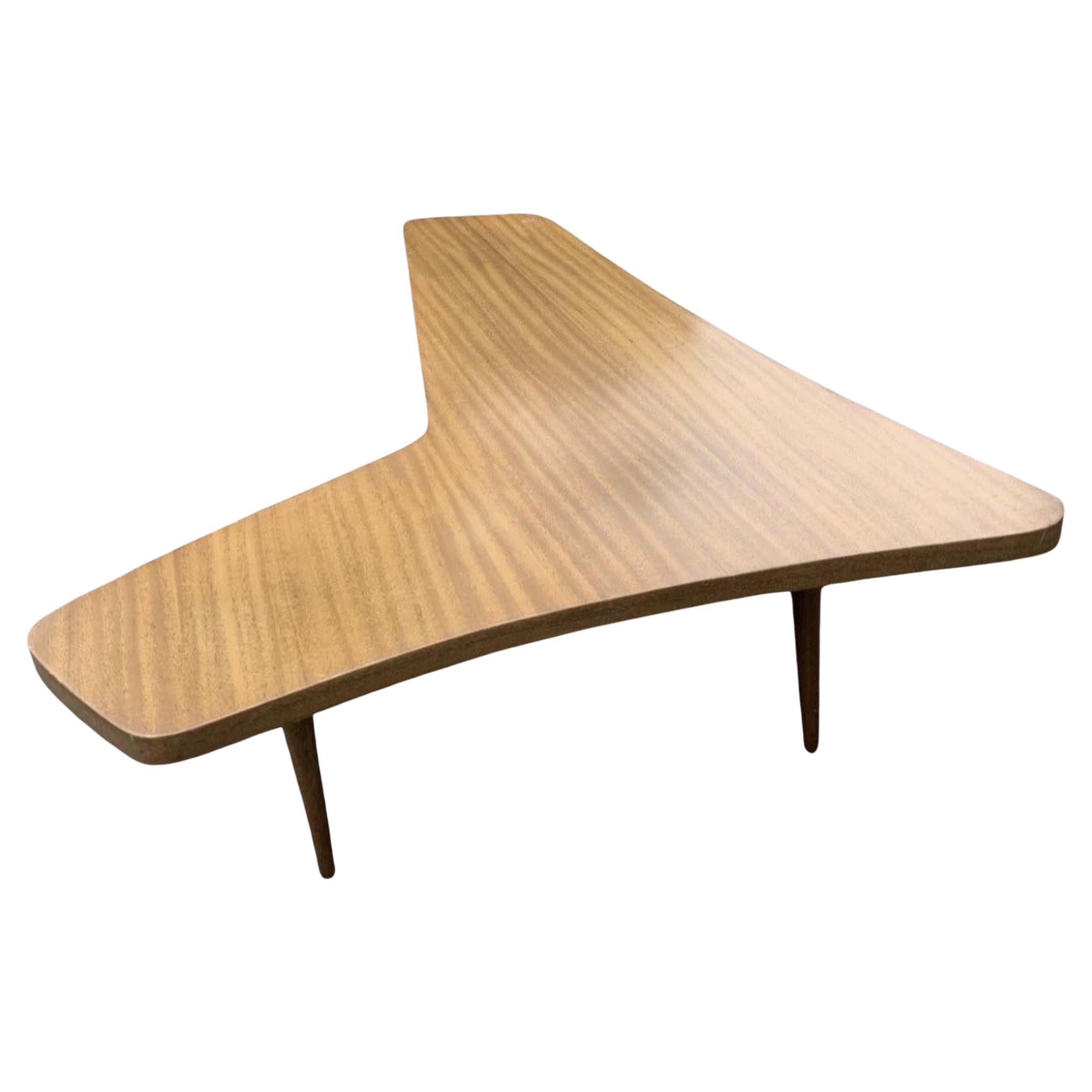 Robsjohn-Gibbings for Widdicomb Mid-Century Modern Boomerang Coffee Table For Sale