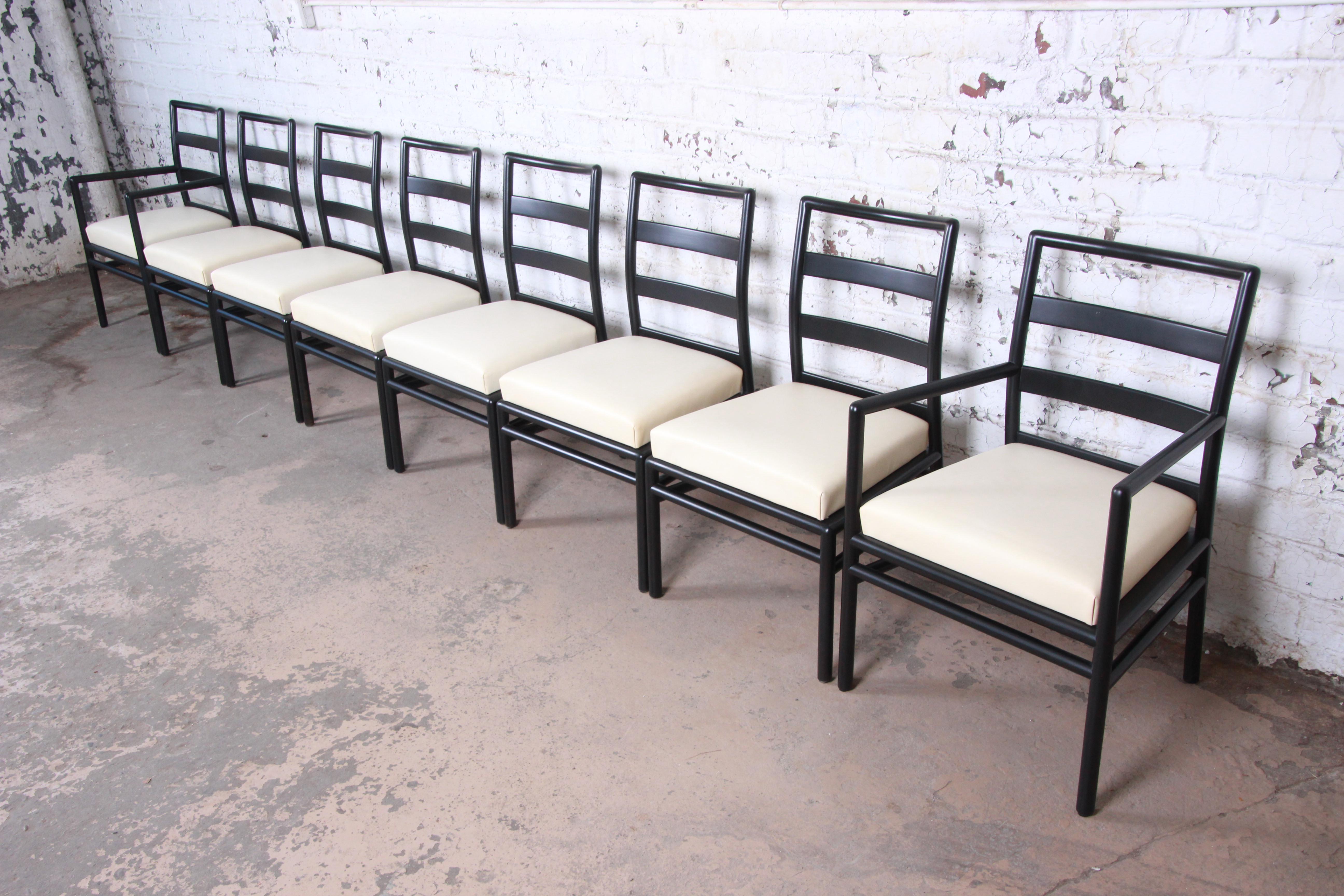 American Robsjohn Gibbings for Widdicomb Mid-Century Modern Dining Chairs, Set of Eight