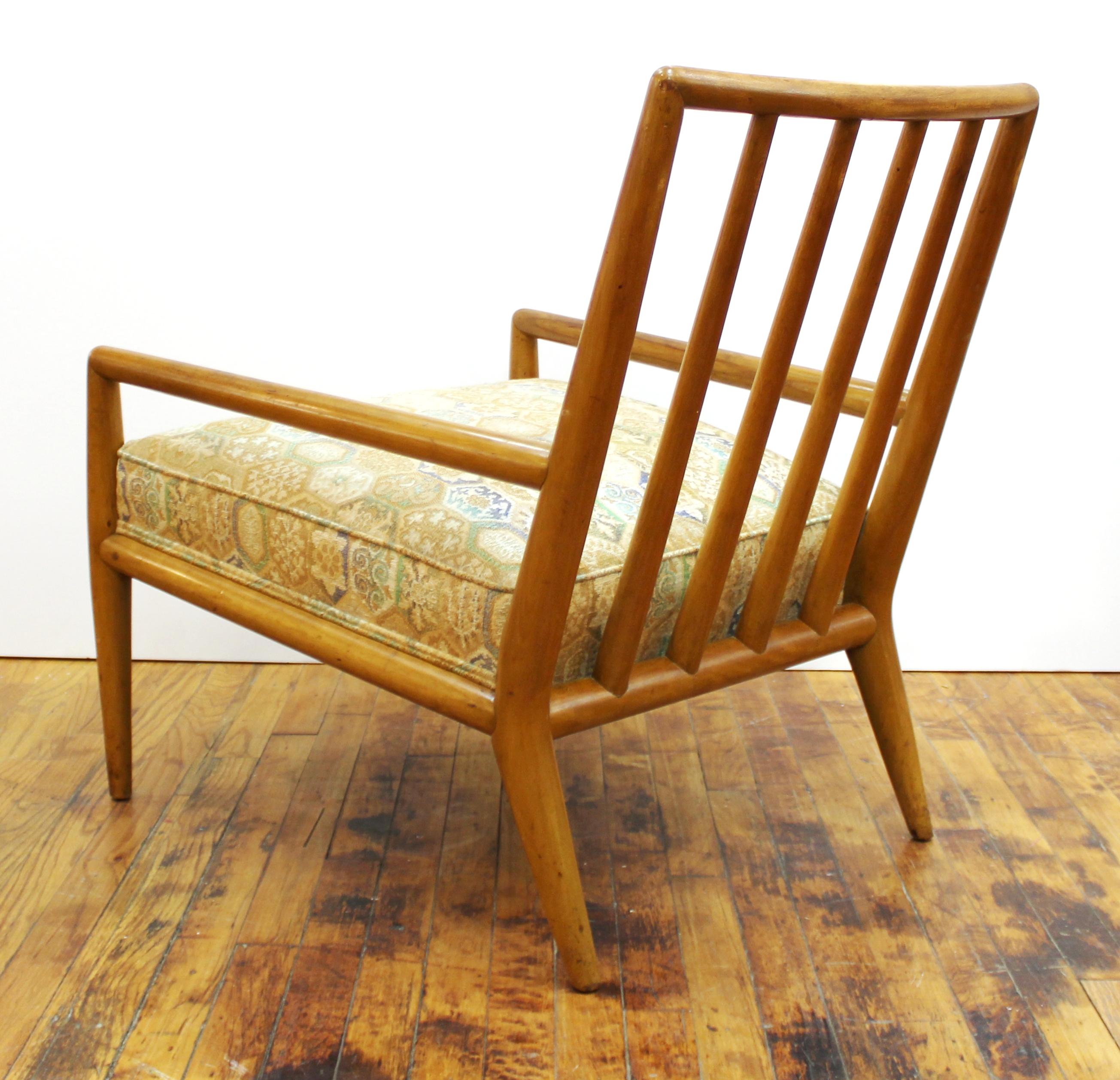 American Robsjohn-Gibbings for Widdicomb Mid-Century Modern Lounge Chair and Ottoman