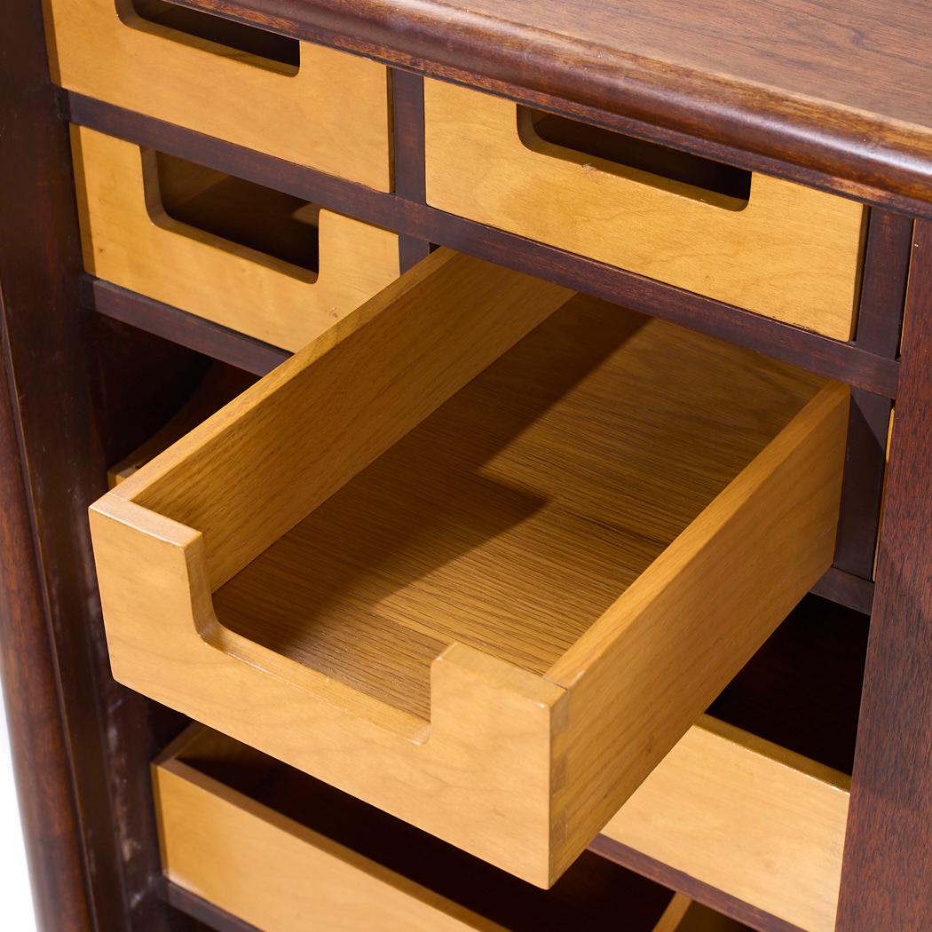 Robsjohn Gibbings for Widdicomb Mid Century Sliding Door Cabinet Credenza For Sale 1