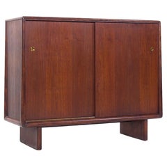 Credenza con armario de puertas correderas Robsjohn Gibbings para Widdicomb Mid Century