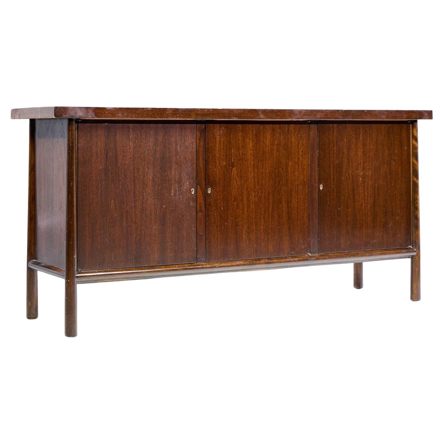 Robsjohn Gibbings for Widdicomb Mid Century Walnut Credenza For Sale
