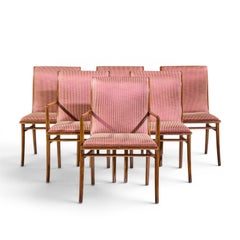 Robsjohn-Gibbings für Widdicomb Mid Century Esszimmerstühle aus Nussbaumholz - 6er Set