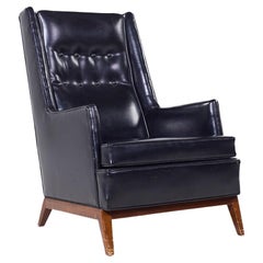 Robsjohn Gibbings für Widdicomb Mid Century Nussbaum Hochlehner Sessel